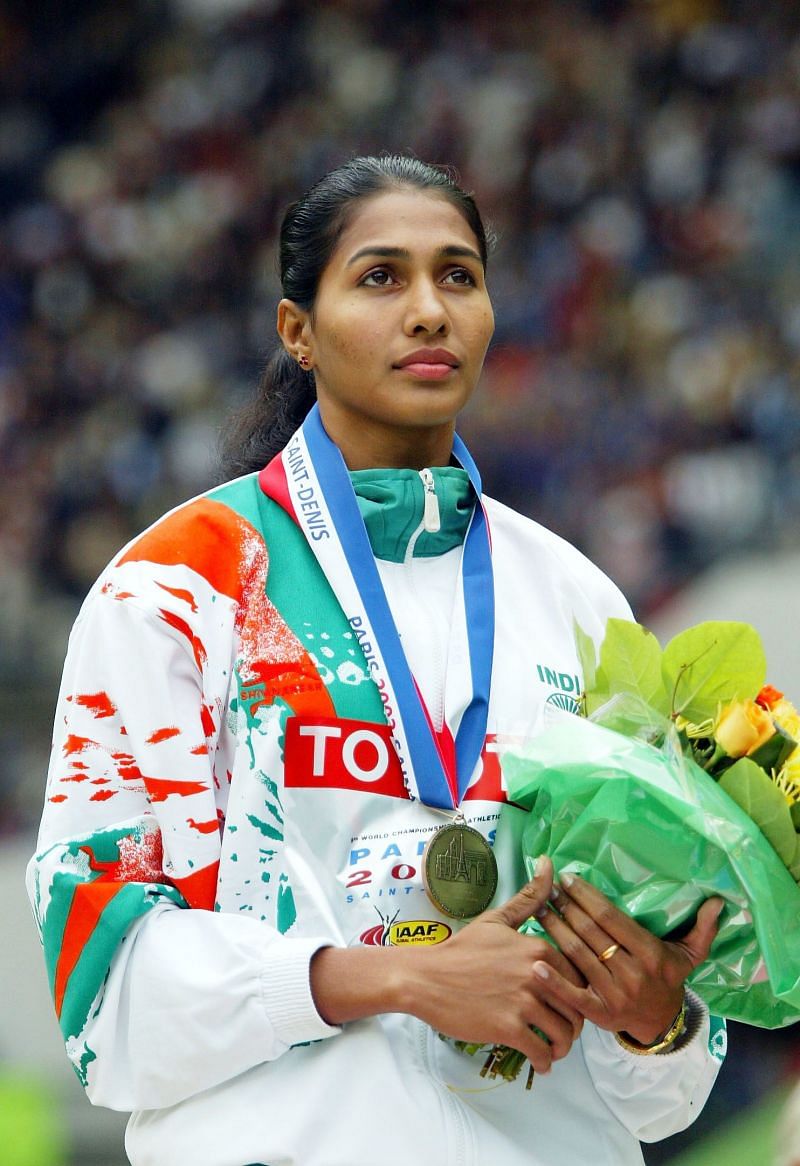 Anju Bobby George is the only Indian athlete to win a (bronze) medal at the World Championships