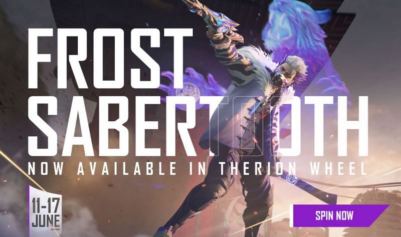 Frost Sabertooth is a new bundle added in Free Fire (Image via Free Fire)