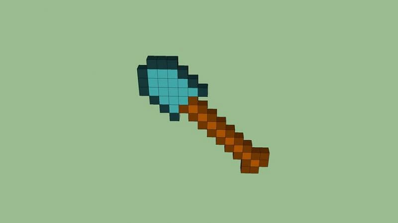 The visually satisfying diamond shovel (Image via 3dwarehouse)