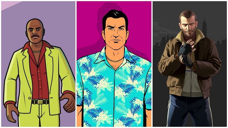 Over the years, GTA has had an interesting cast of characters (Image via fandom.com and and0n, DeviantArt)