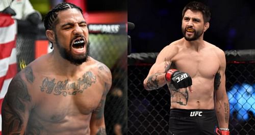 Max Griffin (left); Carlos Condit (right).