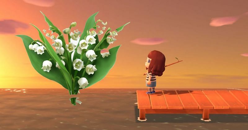 Lily of the Valley blooming on an island (Image via TheGamer)
