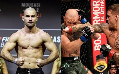 Artem Lobov (left); Conor McGregor (center); Dustin Poirier (right)