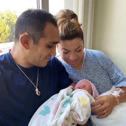 Tony Ferguson with his wife Cristina and newborn son [Image Courtesy: @tonyfergusonxt on Instagram]