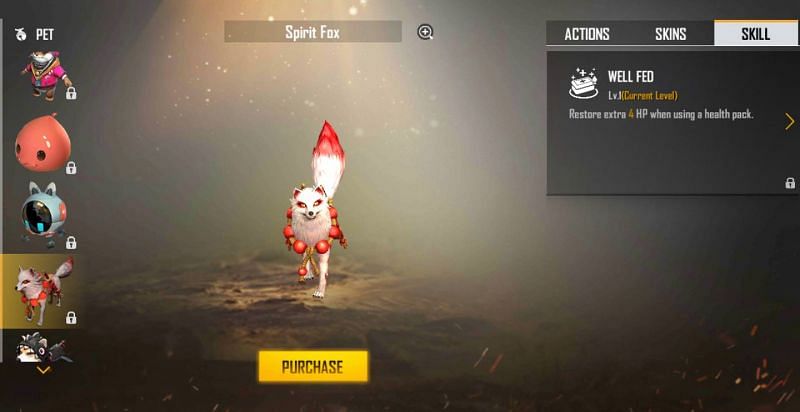 Spirit Fox in Free Fire