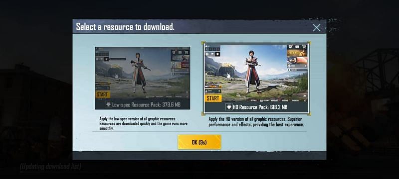 Users will have to download the Resource Packs