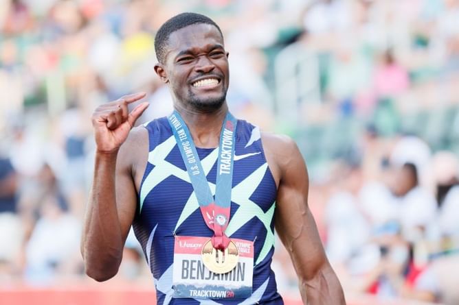 US Olympic Track and Field Trials 2021: Grant Holloway and Rai Benjamin confirm Tokyo ticket, Usain Bolt's record broken