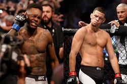 Watch: Israel Adesanya meets Nick and Nate Diaz backstage after UFC 263 win