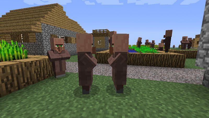 Two villagers (Image via Minecraft fandom)
