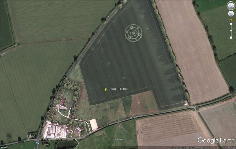 The Fortnite Chapter 2 Season 7 crop circles are real! (Image via Google Earth)