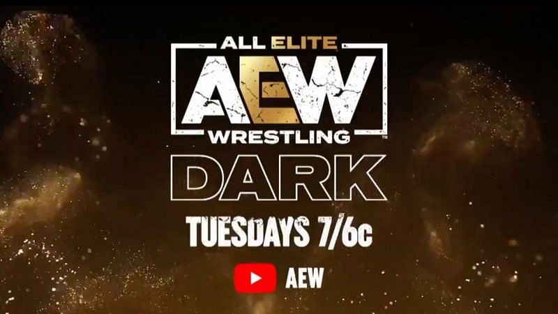All Elite Wrestling Dark logo; Below is the Match Card