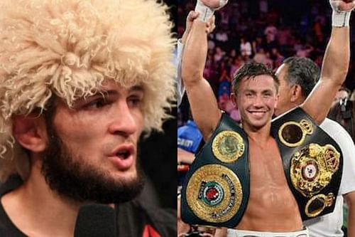 Khabib Nurmagomedov (left) and Gennady Gennadyevich Golovkin (right)