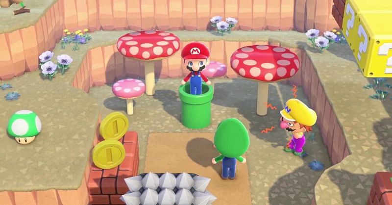 Animal Crossing players take crossovers with Mario to another level (Image via GoNintendo)