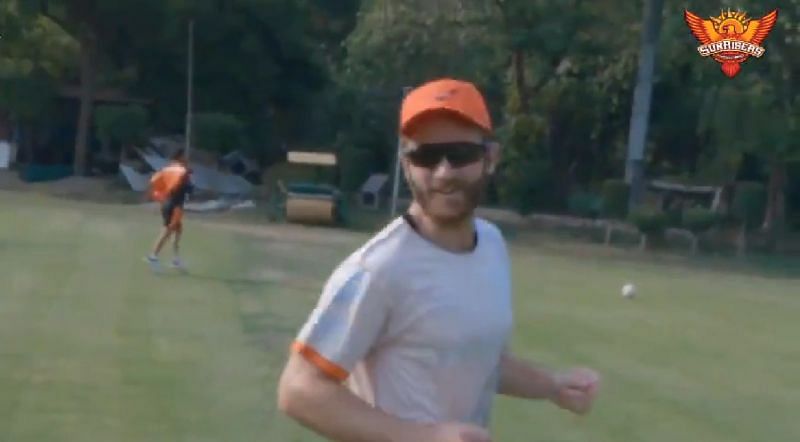 Kane Williamson showed his finishing skills. Pic Credits: SRH Twitter