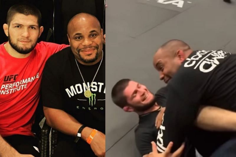 Khabib Nurmagomedov with Daniel Cormier via Khabib Nurmagomedov&#039;s instagram account.