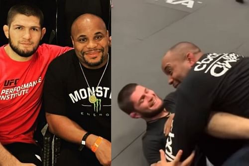 Khabib Nurmagomedov with Daniel Cormier via Khabib Nurmagomedov's instagram account.