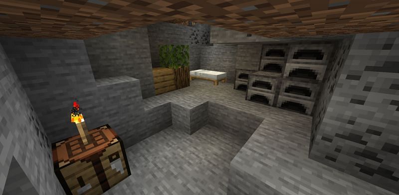 A home base can contain many rooms, but some are almost universally needed (Image via Minecraft)