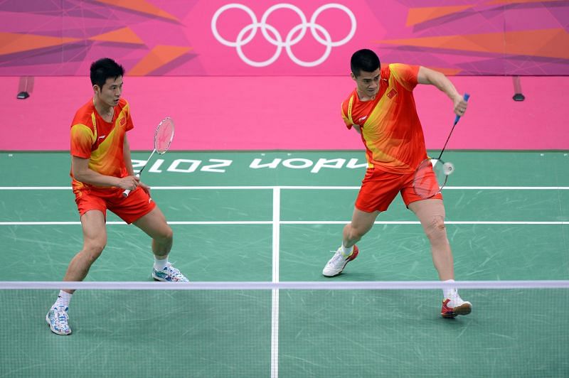 A file photo of Cai Yun (left) and Fu Haifeng at the London Olympics