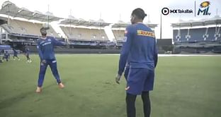 IPL 2021: [Watch] Mumbai Indians players try to do 50 successive keep ups. Will they succeed?