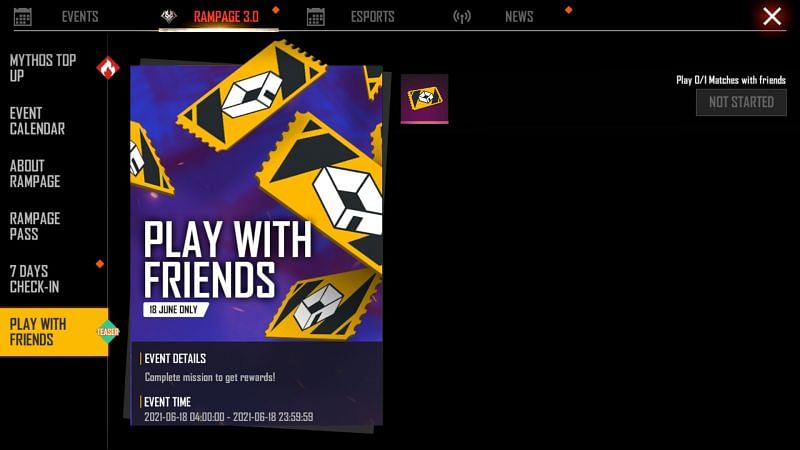 Room card is available only on June 18th as a reward for playing with friends