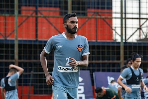 Sanson Pereira is a young left-back, playing for FC Goa in the ISL. (Image: FC Goa)