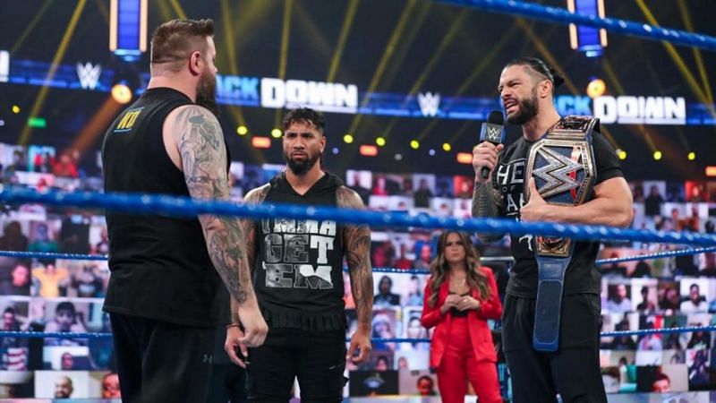 Kevin Owens feuded with Roman Reigns and Jey Uso for three months