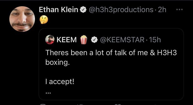 Ethan Klein reacts to Keemstar&#039;s boxing challenge