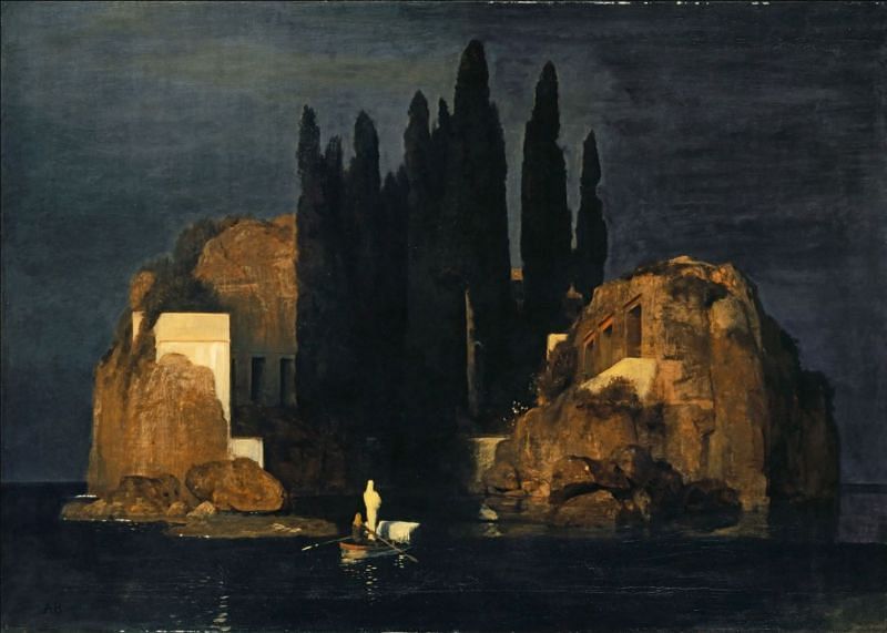 Arnold B&ouml;cklin&#039;s Isle of the Dead, the copy of which can be found on Animal Crossing: New Horizons (Image via Se7en)