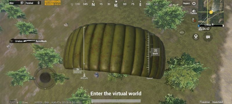 (An image of Battlegrounds Mobile India&#039;s gameplay)