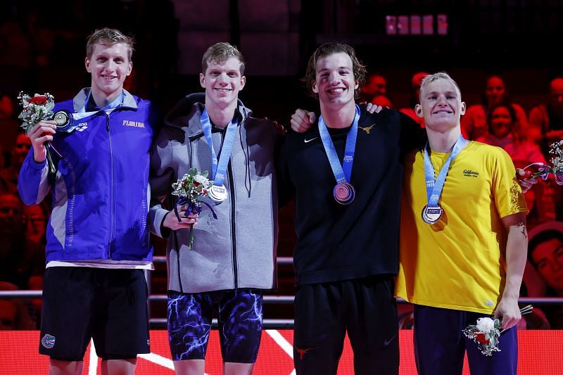 The new-look 4x200 freestyle relay team anchored by Kieran Smith