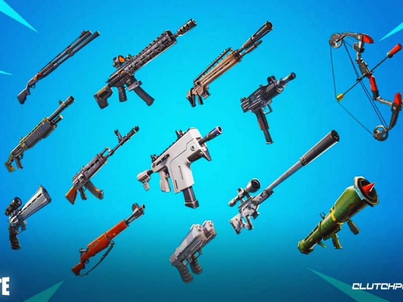 Fortnite weapons. Image via Clutch Points