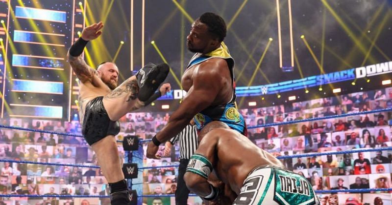 Aleister Black attacks Big E