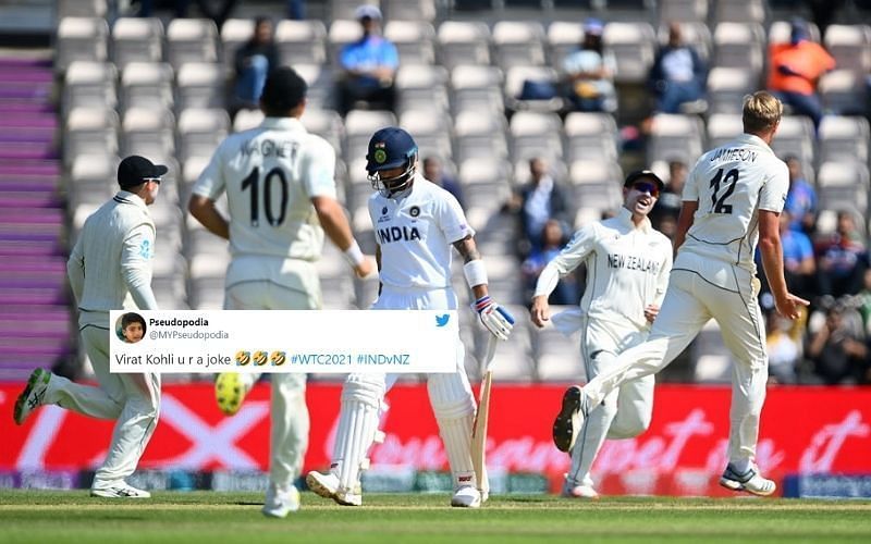 Virat Kohli was once again dismissed by Jamieson&#039;s brilliance