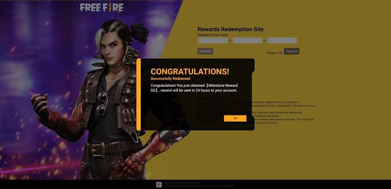 A dialog box pops up on the screens of the players