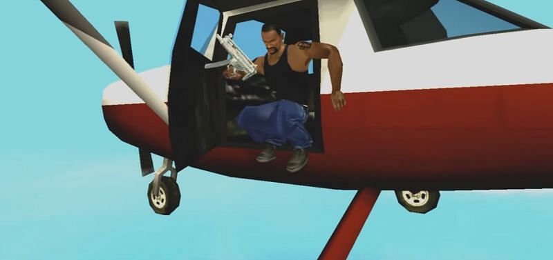Freefall demands player to chase a plane (Image via GTA Wiki- Fandom)
