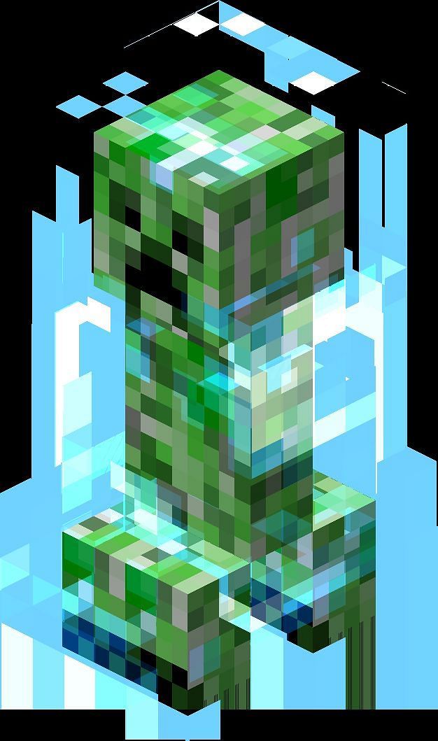 Charged Creeper. Image via Minecraft Wiki
