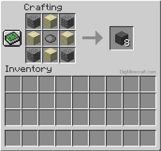 Gray concrete of decoration (Image via Minecraft)