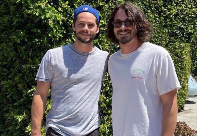 Dylan O&#039;Brien (left) with Logan Laman (Image via Pop Crave and strkrhds/Twitter)