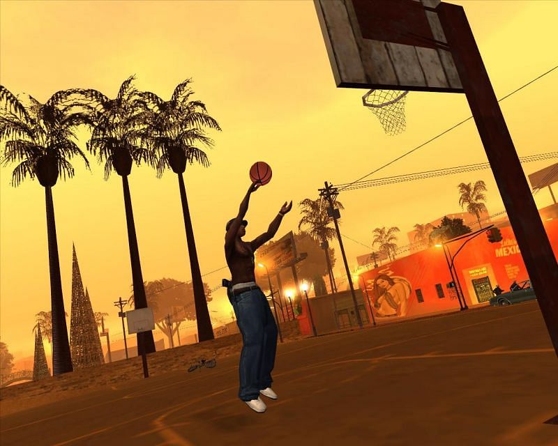 CJ shooting some hoops (Image via blahman88)