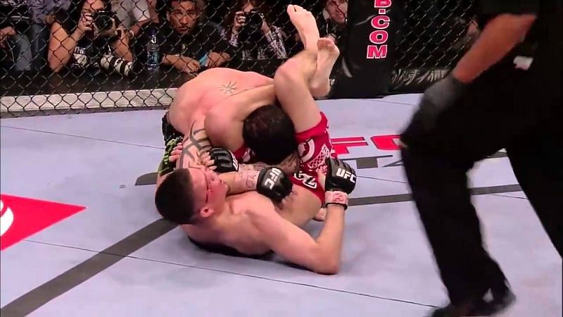 Nate Diaz excels when he&#039;s fighting off his back