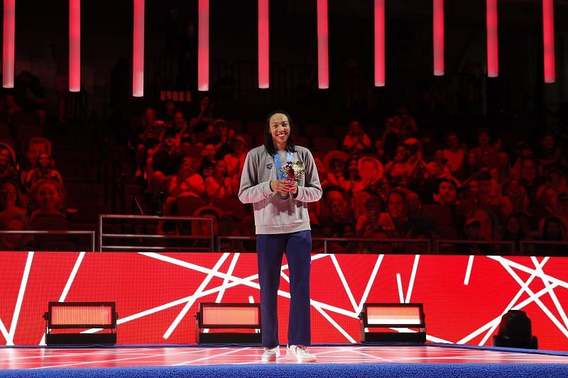 Torri Huske after winning the US Olympic Swimming Trials