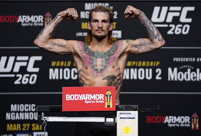 Sean O&#039;Malley at the UFC 260 weigh-ins