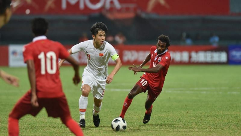 China have won all five previous clashes against the Maldives
