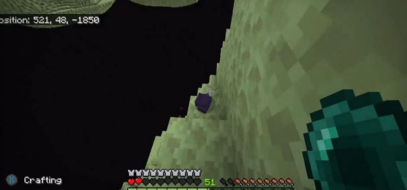 Of course, an Endermite would spawn... (Image via u/ScorchFalcon on Reddit)