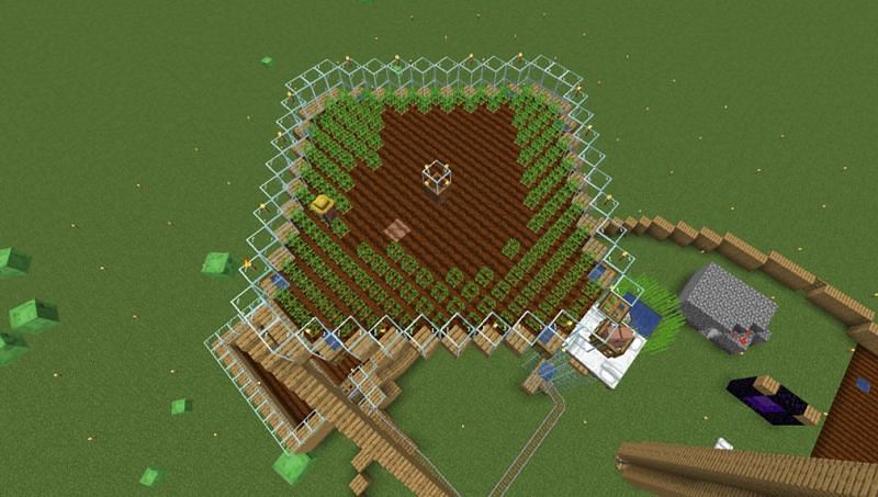 A villager breeder farm (Image via u/The_G_Choc_Ice on Reddit)