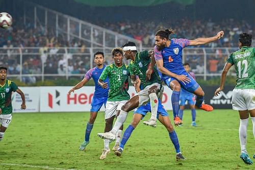 Indian football team and Bangladesh played a 1-1 draw earlier in the qualifiers. (Image: AFC)