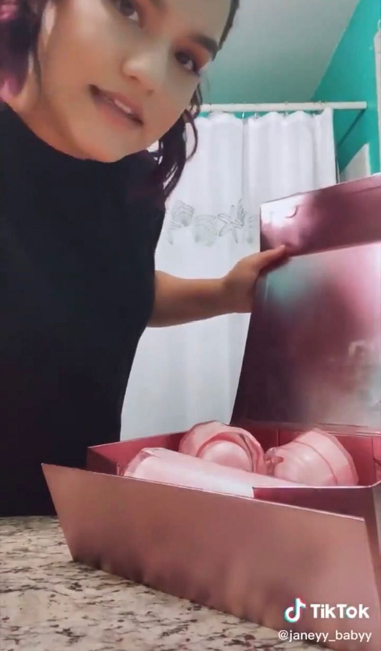 Fan posts video opening Trisha Paytas&#039; Miracle Elixir packaging sees damaged products (Image via TikTok)