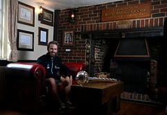 WTC Final: New Zealand skipper Kane Williamson poses with ICC Test Championship mace