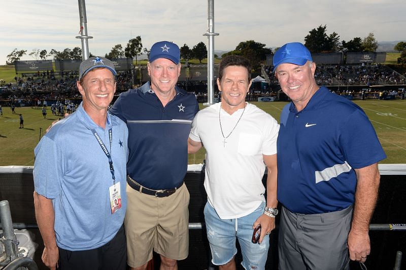 Mark Wahlberg Attends The Dallas Cowboys Training Camp