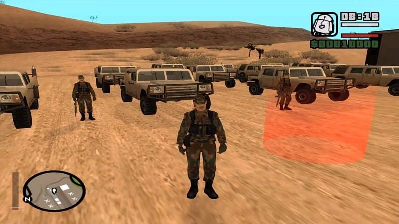 An example of something a player created by utilizing DYOM (Image via GTAguidesIta)
